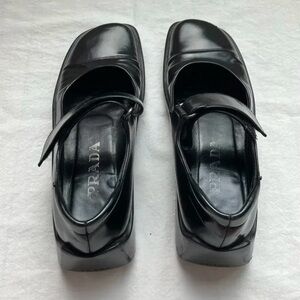 Prada vintage Mary jane loafers Black Leather Shoes
